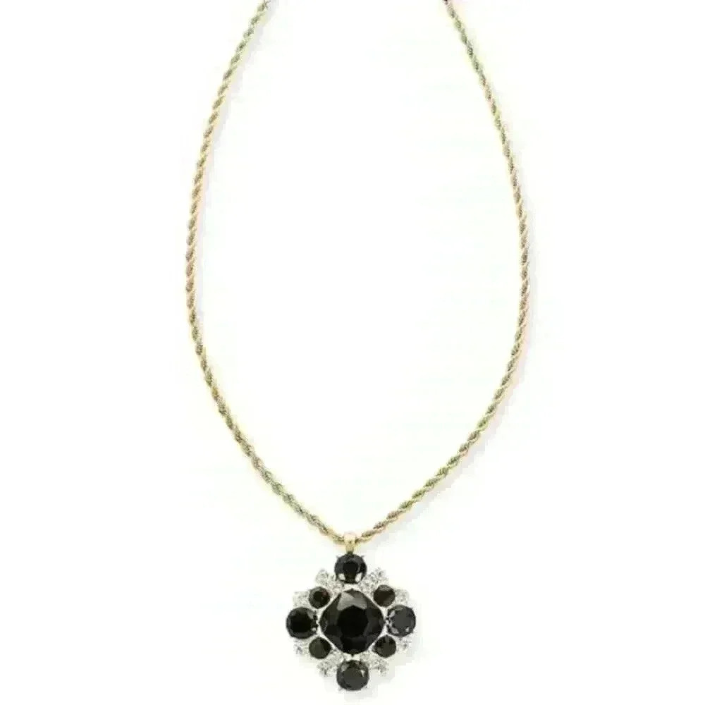 Charter Club new gold tone crystal clusterā¦